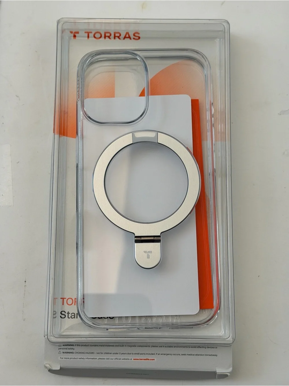 TORRAS for iPhone 17 Case Clear Magnetic Stand, Fit for MagSafe, 6.3